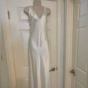 Off white long dress.